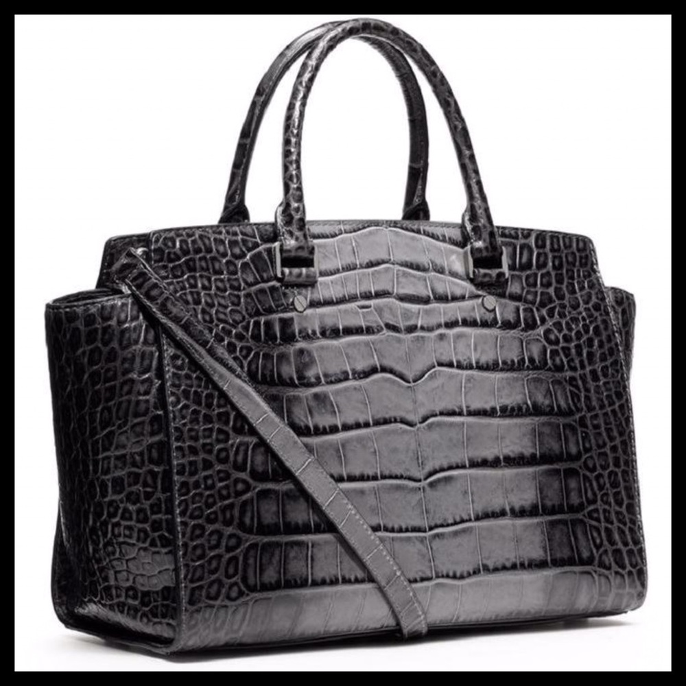 NWOT Michael Kors Large Selma Embossed Leather Bag - Picture 3 of 8